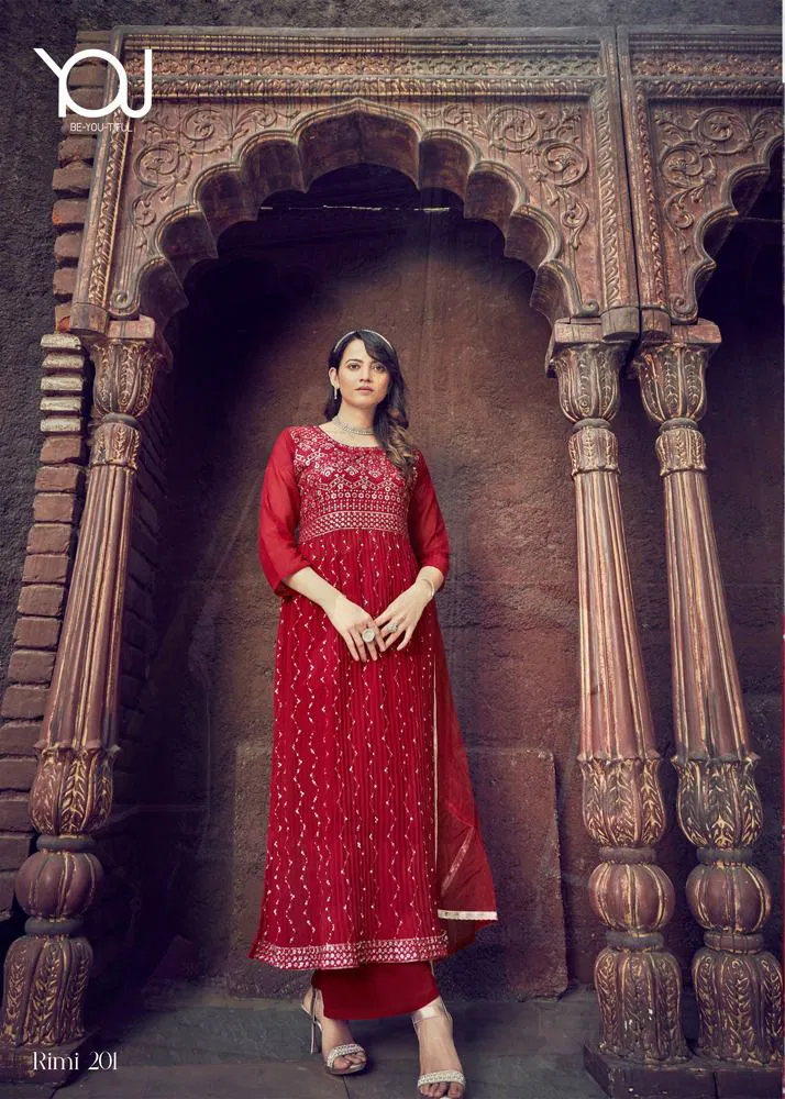 Rimi By Wanna 201-205 Readymade Wedding Salwar Suits Catalog